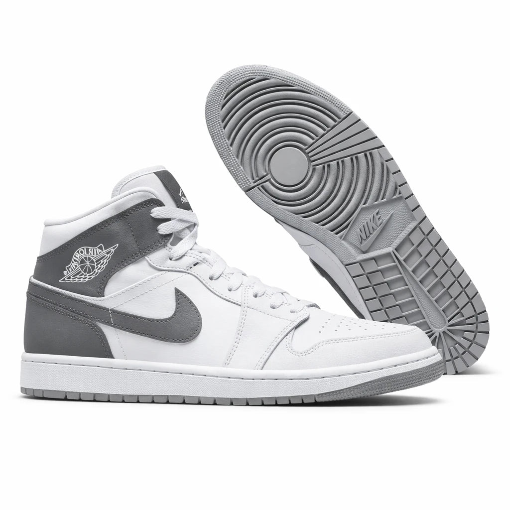 Jordan 1 Mid White Smoke Grey (Women's)