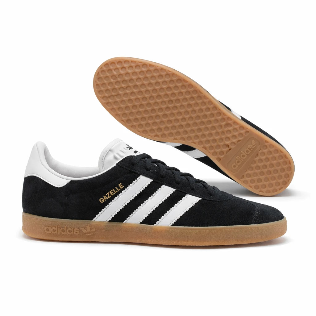 adidas Gazelle Black White Gum