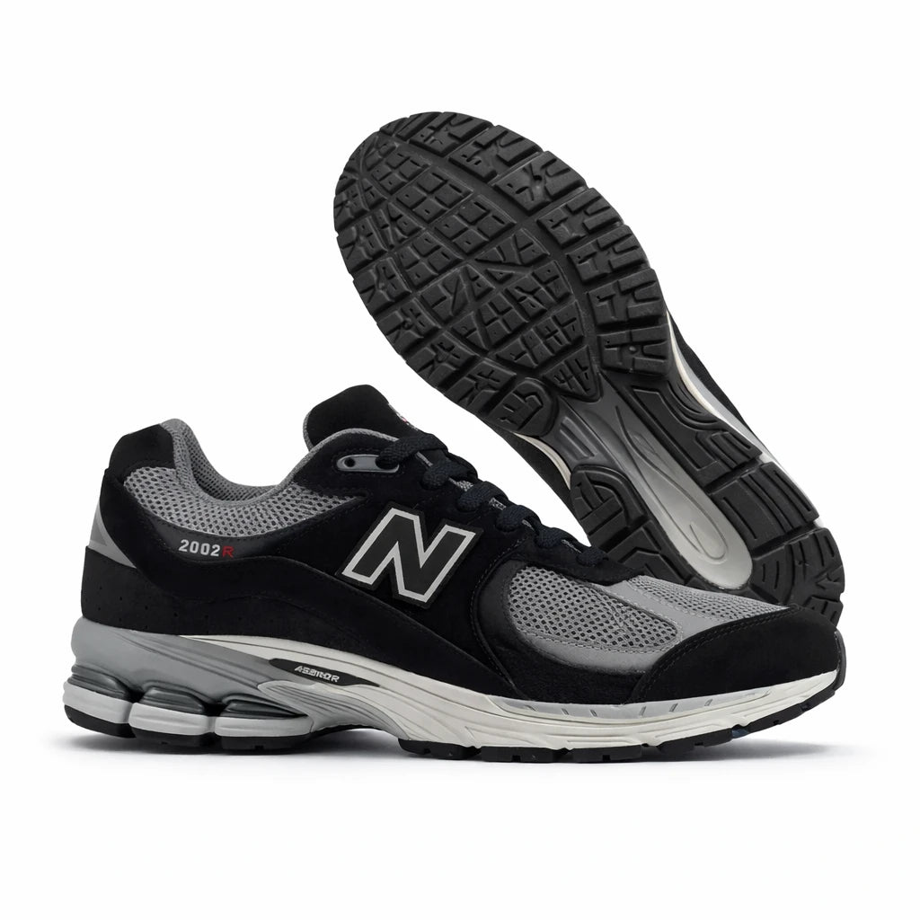 New Balance 2002R Black Castlerock Grey