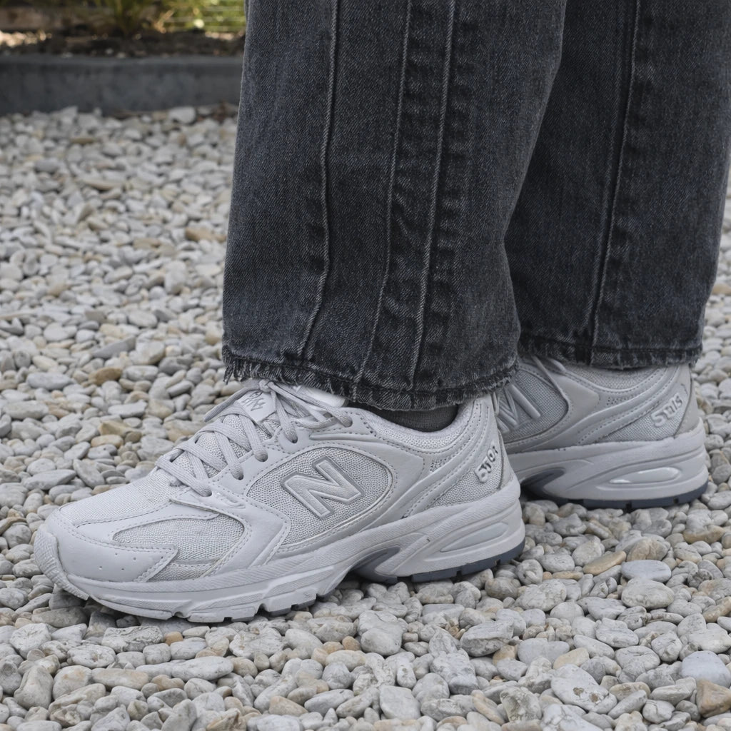 New Balance 530 Silver Metallic Raincloud Polka Dots
