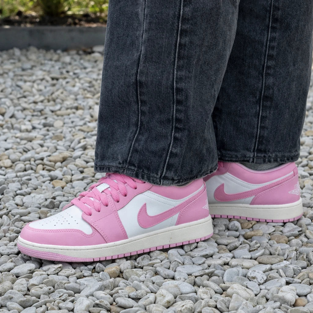Jordan 1 Low Iced Carmine White (Women's)