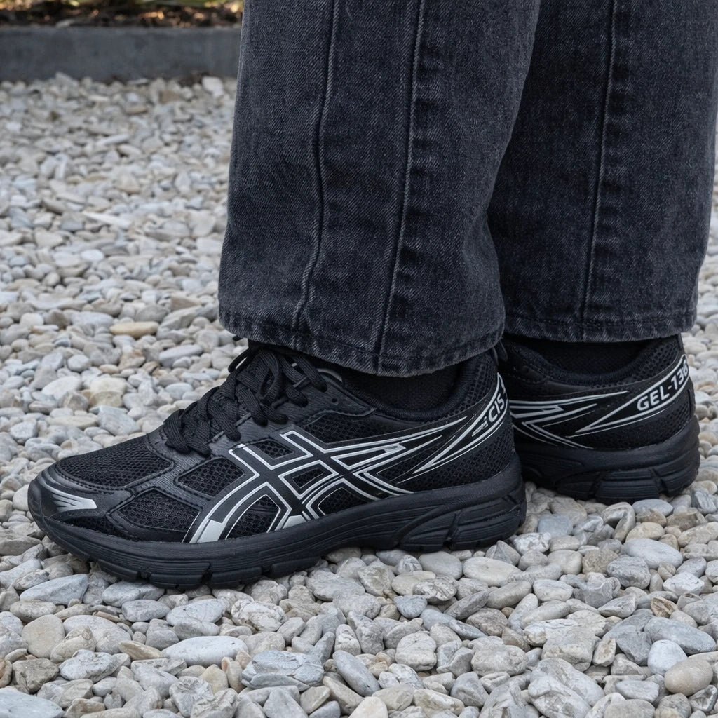 ASICS Gel-1130 Black Pure Silver (GS)