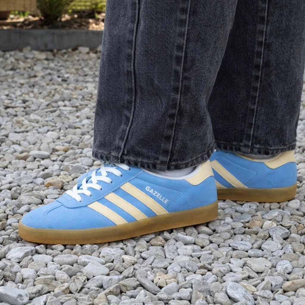 adidas Gazelle Indoor Semi Blue Burst Almost Yellow (Women's)