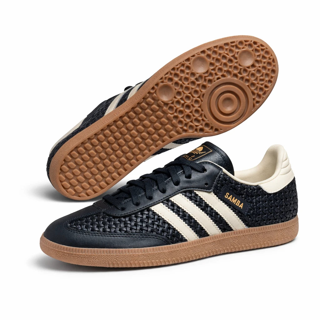 adidas Samba OG Basketweave Black Cream White (Women's)