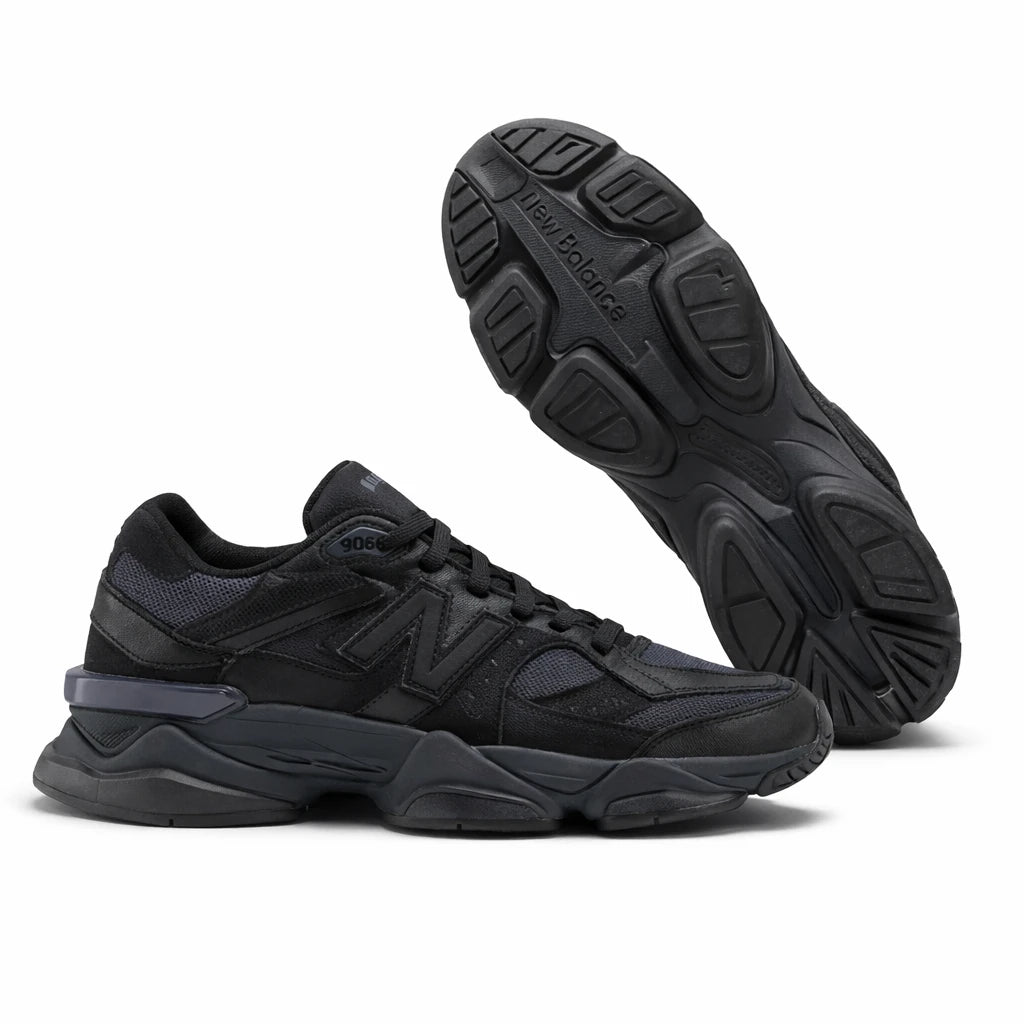 New Balance 9060 Triple Black Leather