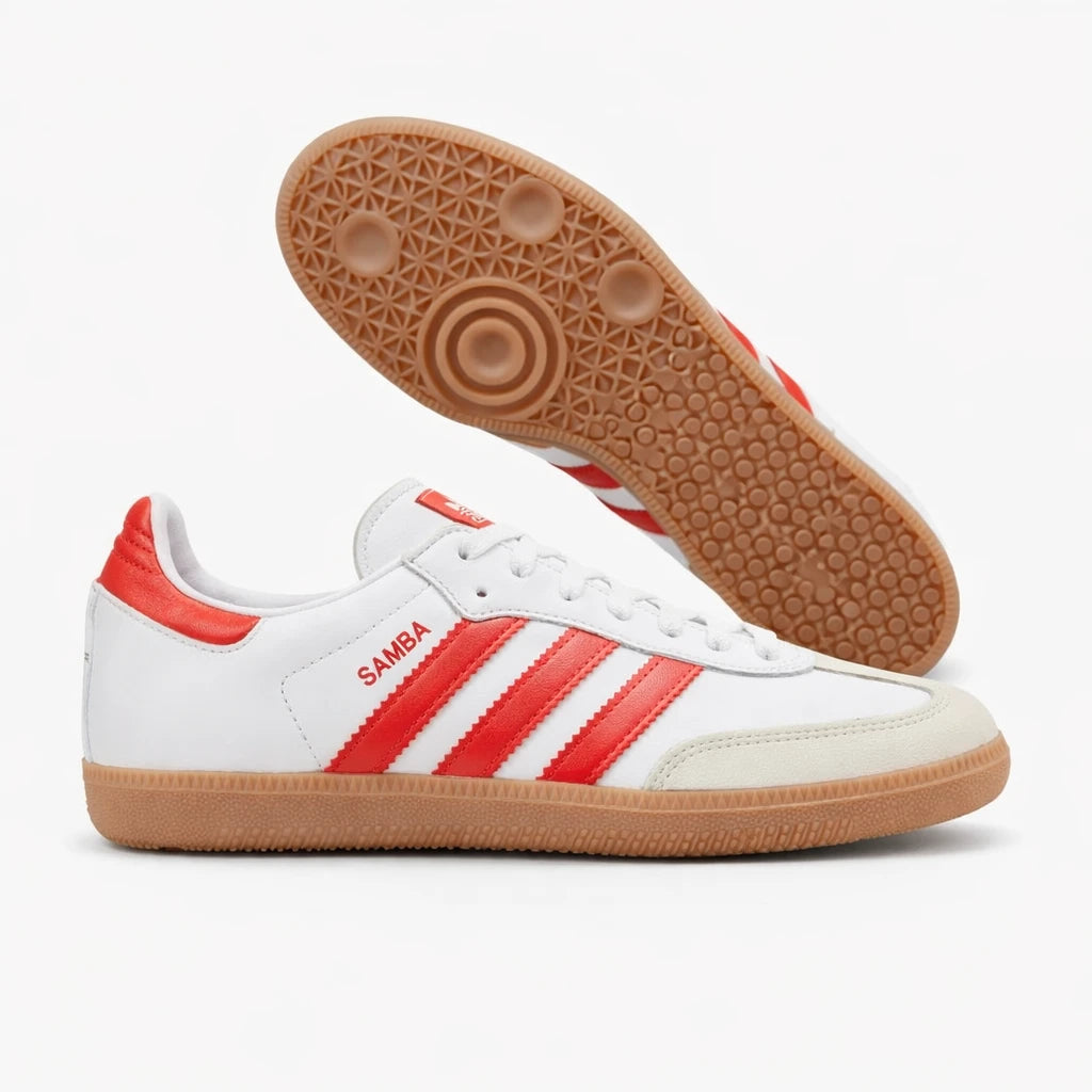 adidas Samba OG White Solar Red Gum (Women's)