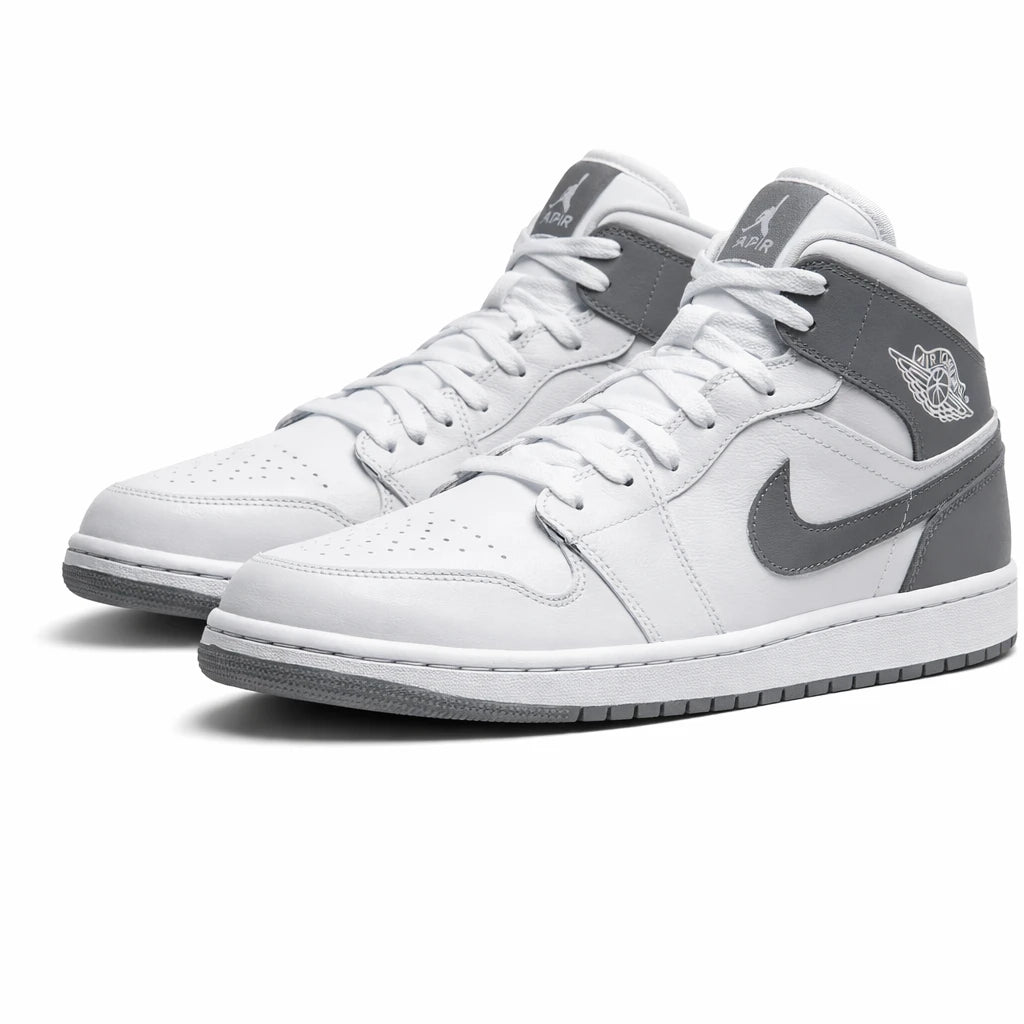 Jordan 1 Mid White Smoke Grey (Women's)