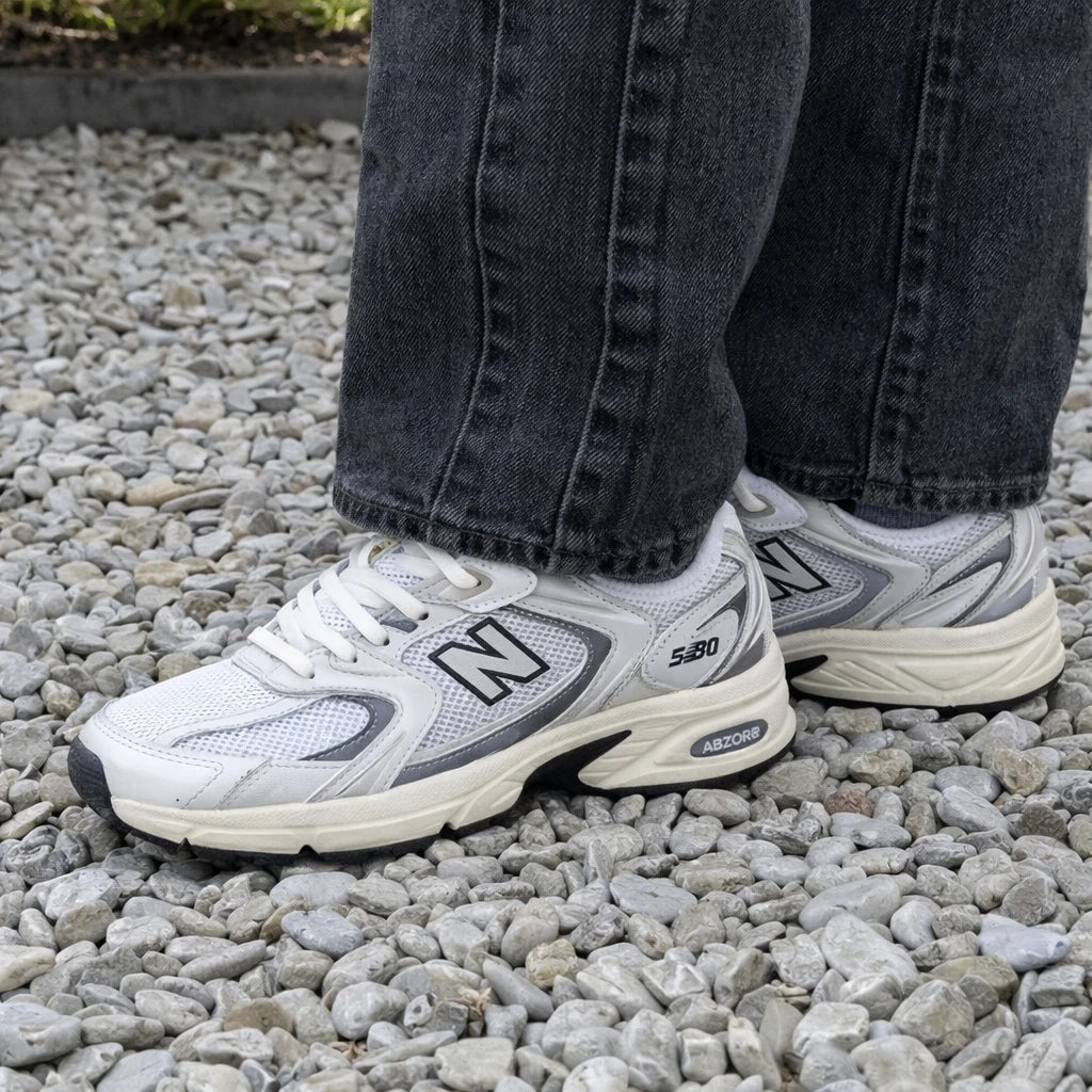 New Balance 530 Silver Metallic Black Cement