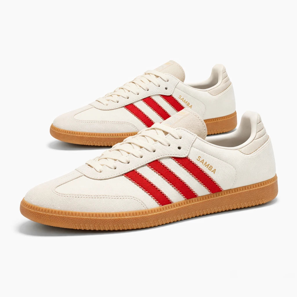 adidas Samba OG Pony Hair Wonder Beige Better Scarlet (Women's)