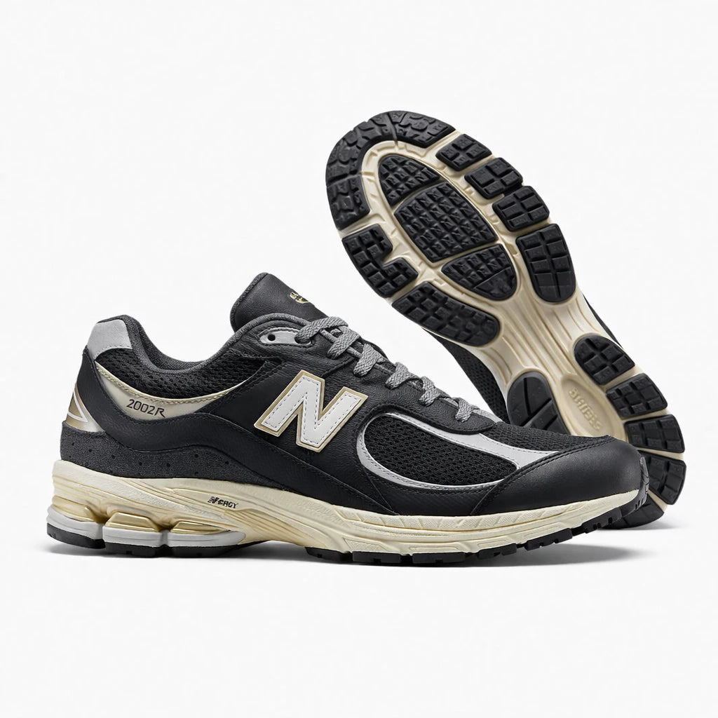 New Balance 2002R Black Sea Salt Gold Metallic