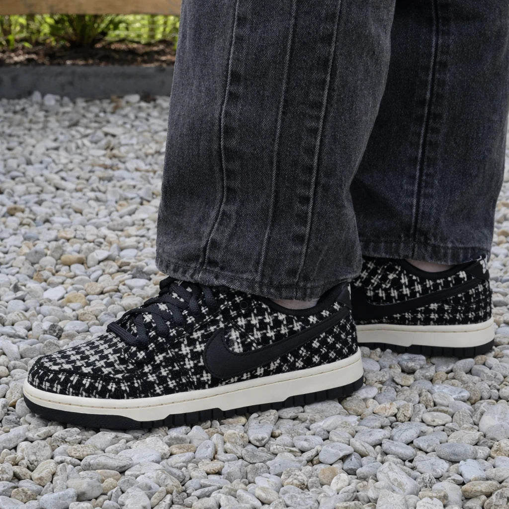 Nike Dunk Low Harris Tweed White Black Multi (Women's)