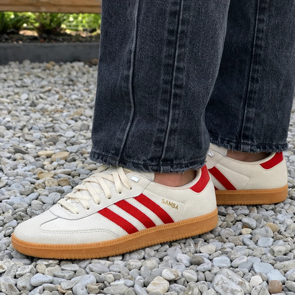 adidas Samba OG Pony Hair Wonder Beige Better Scarlet (Women's)