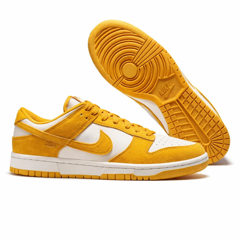 Nike Dunk Low Dark Sulfur Gold Mini Swoosh (Women's)