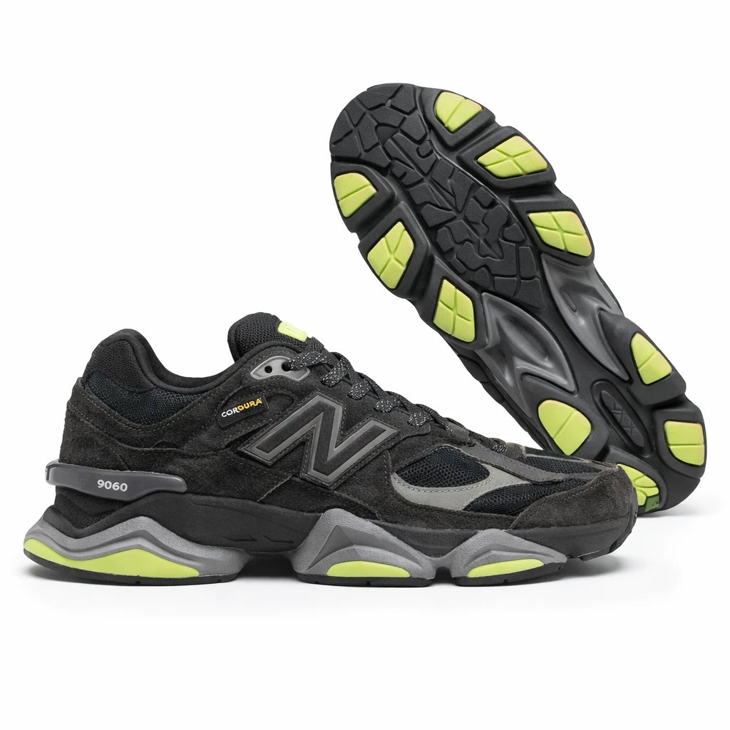 New Balance 9060 Black Cement Dry Lime