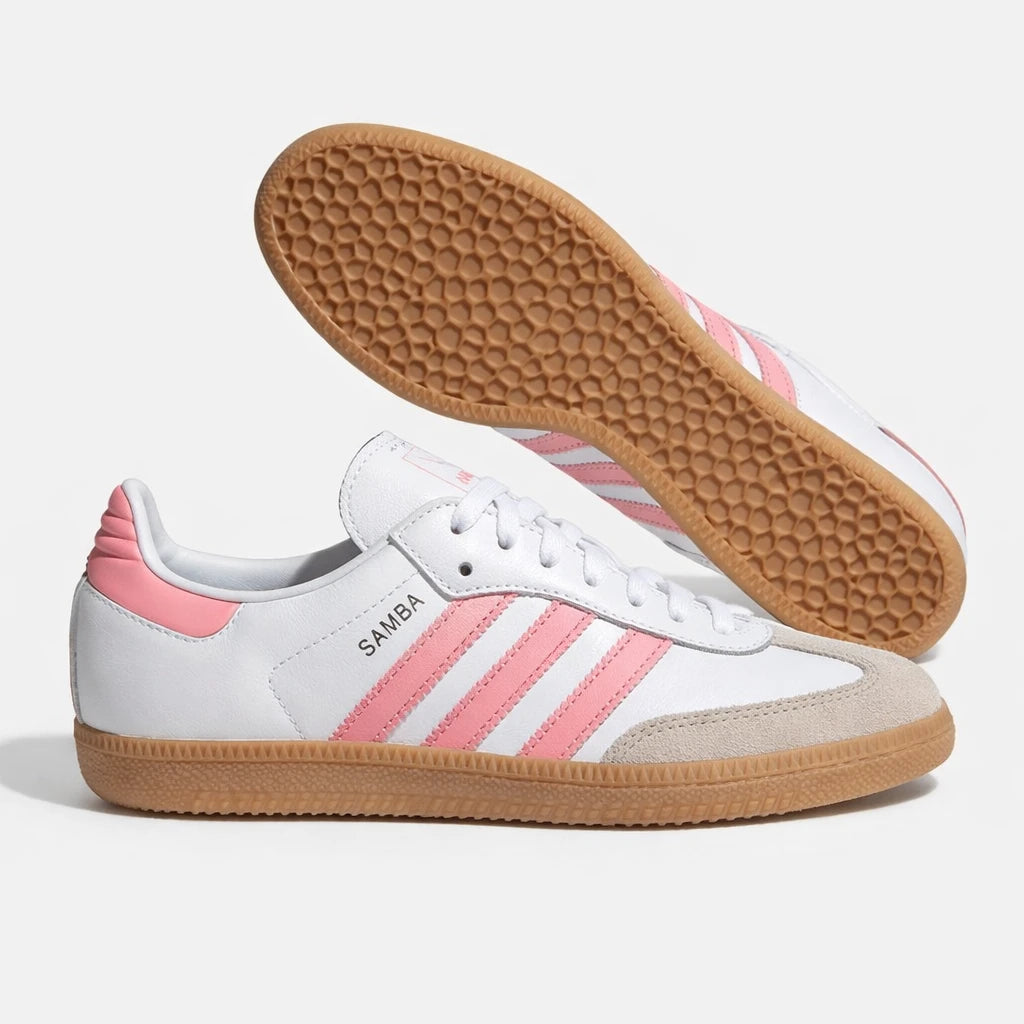 adidas Samba OG White Coral Pink (GS)