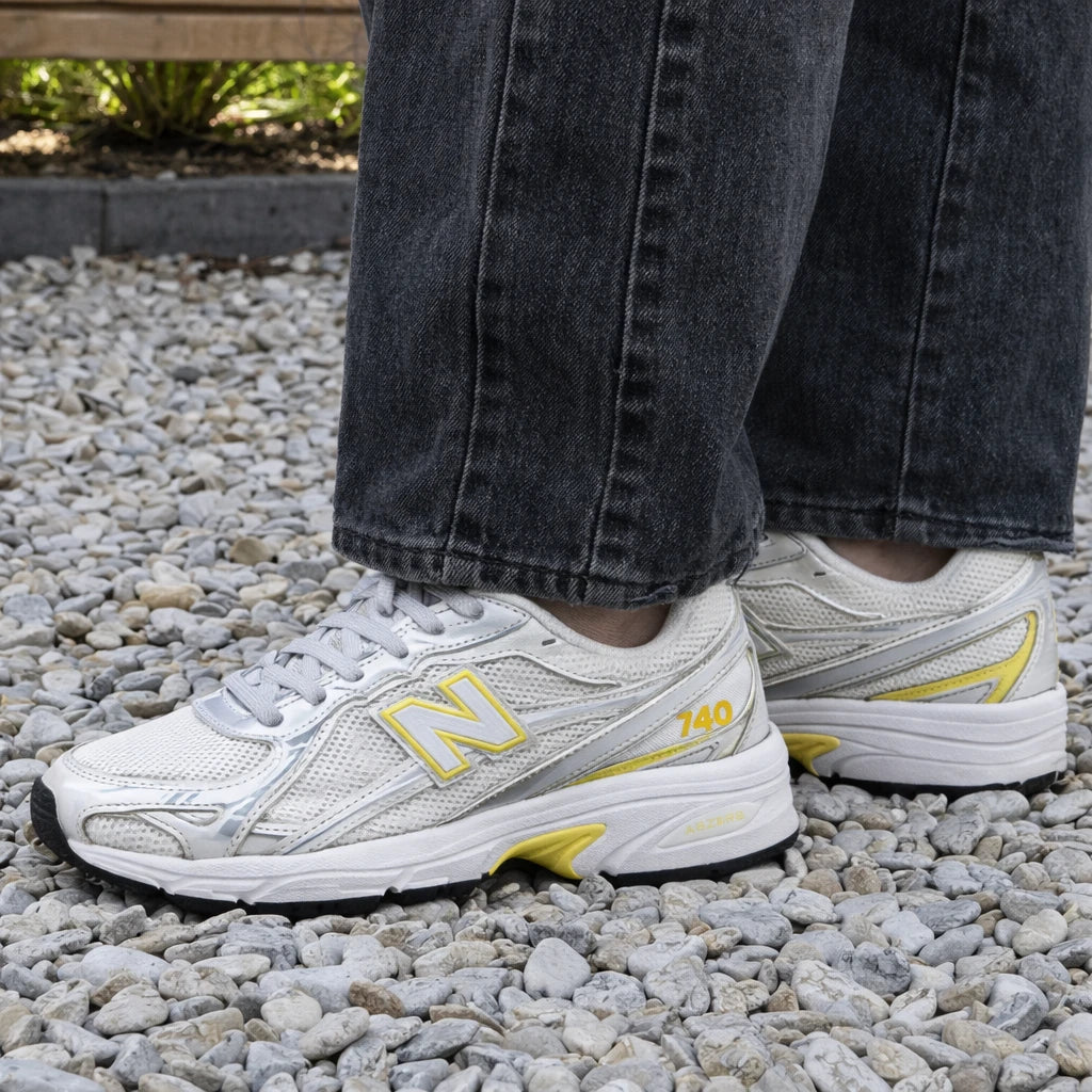 New Balance 740 White Silver Yellow (GS)