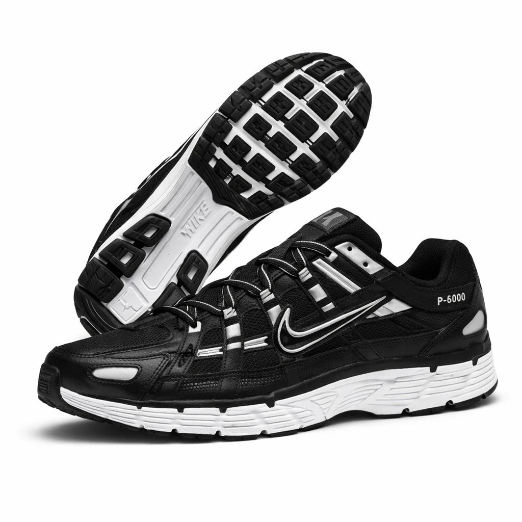 Nike P-6000 Black White Metallic Silver