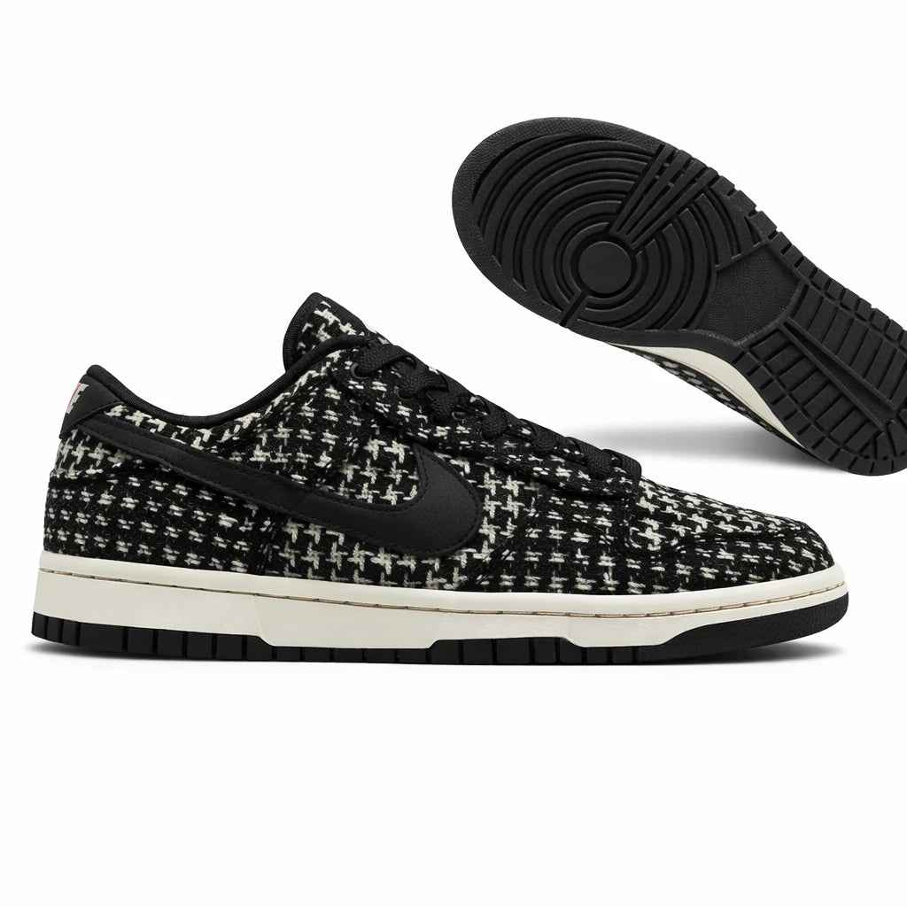 Nike Dunk Low Harris Tweed White Black Multi (Women's)