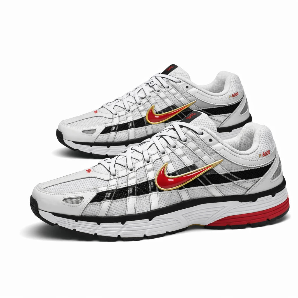 Nike P-6000 White Gold Red (Women's)