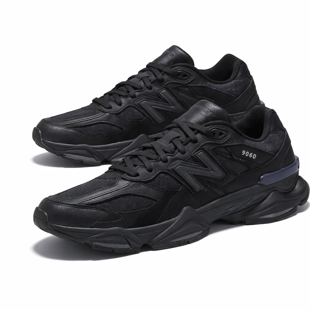 New Balance 9060 Triple Black Leather