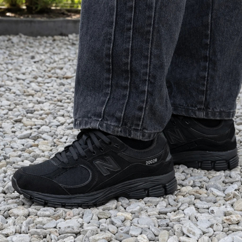 New Balance 2002R Triple Black Suede