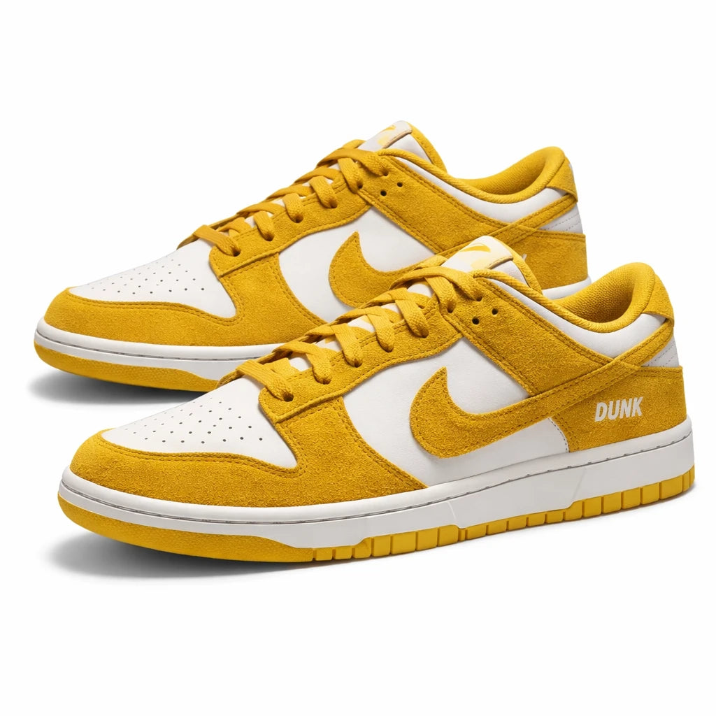 Nike Dunk Low Dark Sulfur Gold Mini Swoosh (Women's)