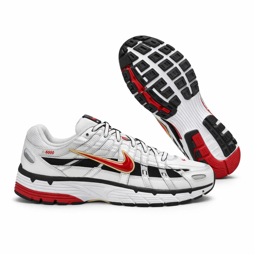 Nike P-6000 White Gold Red (Women's)
