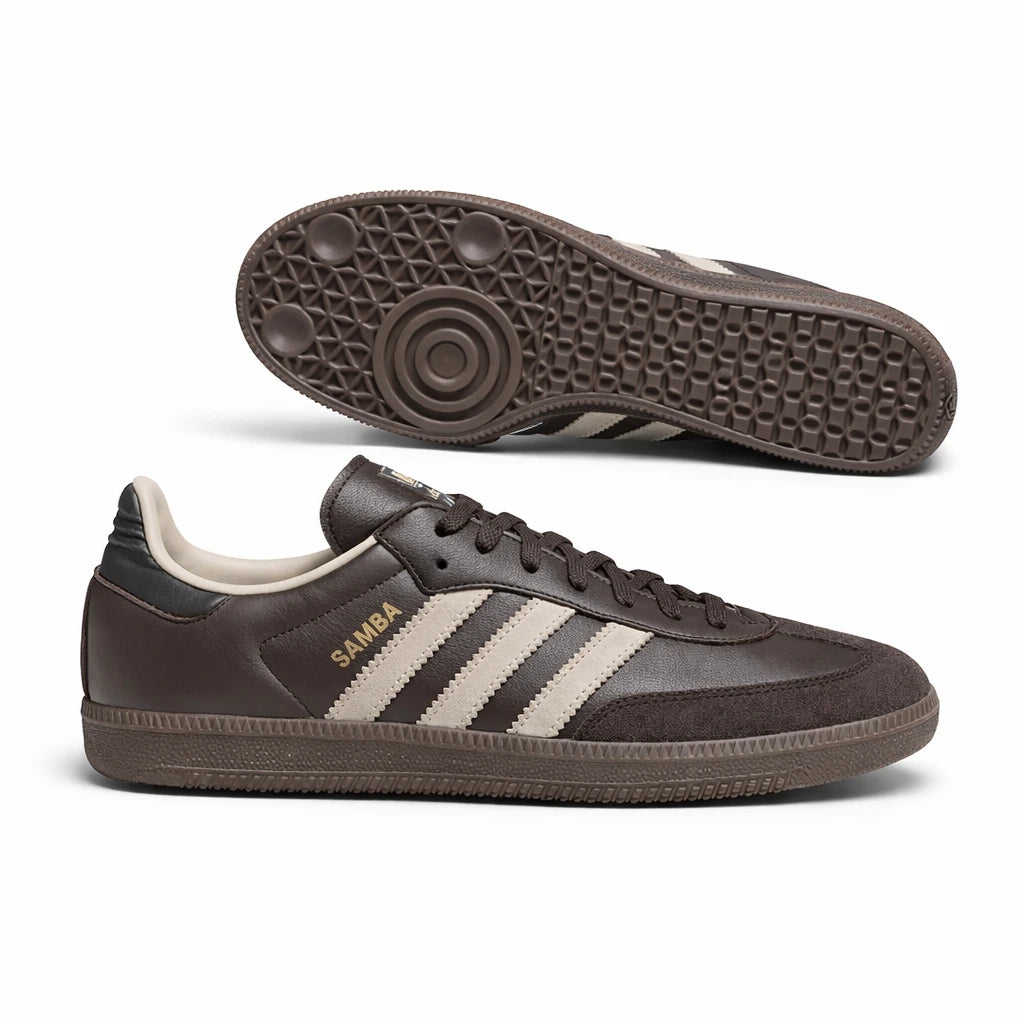 adidas Samba OG Dark Brown Beige Gum