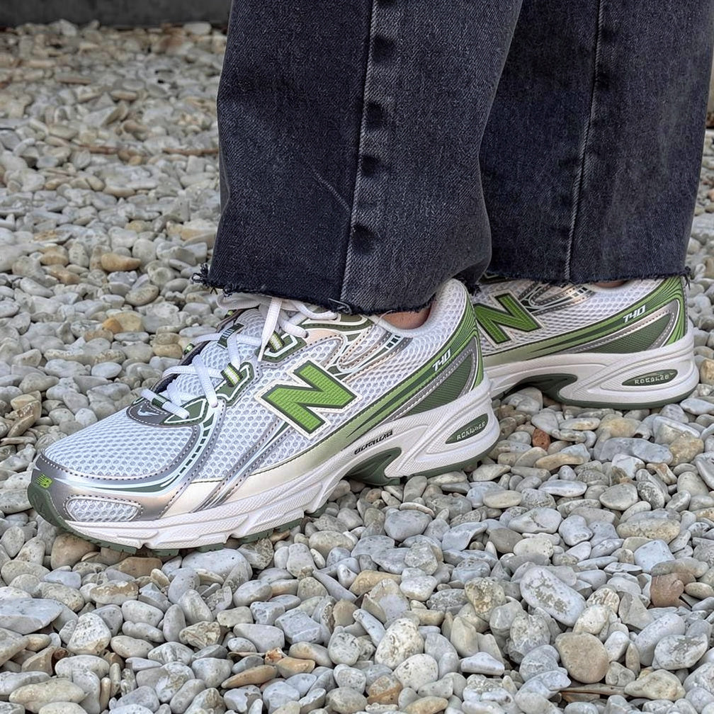 New Balance 740 White Alpine Green