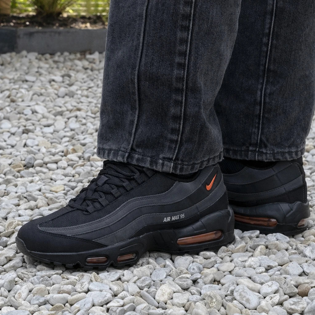 Nike Air Max 95 Black Grey Safety Orange