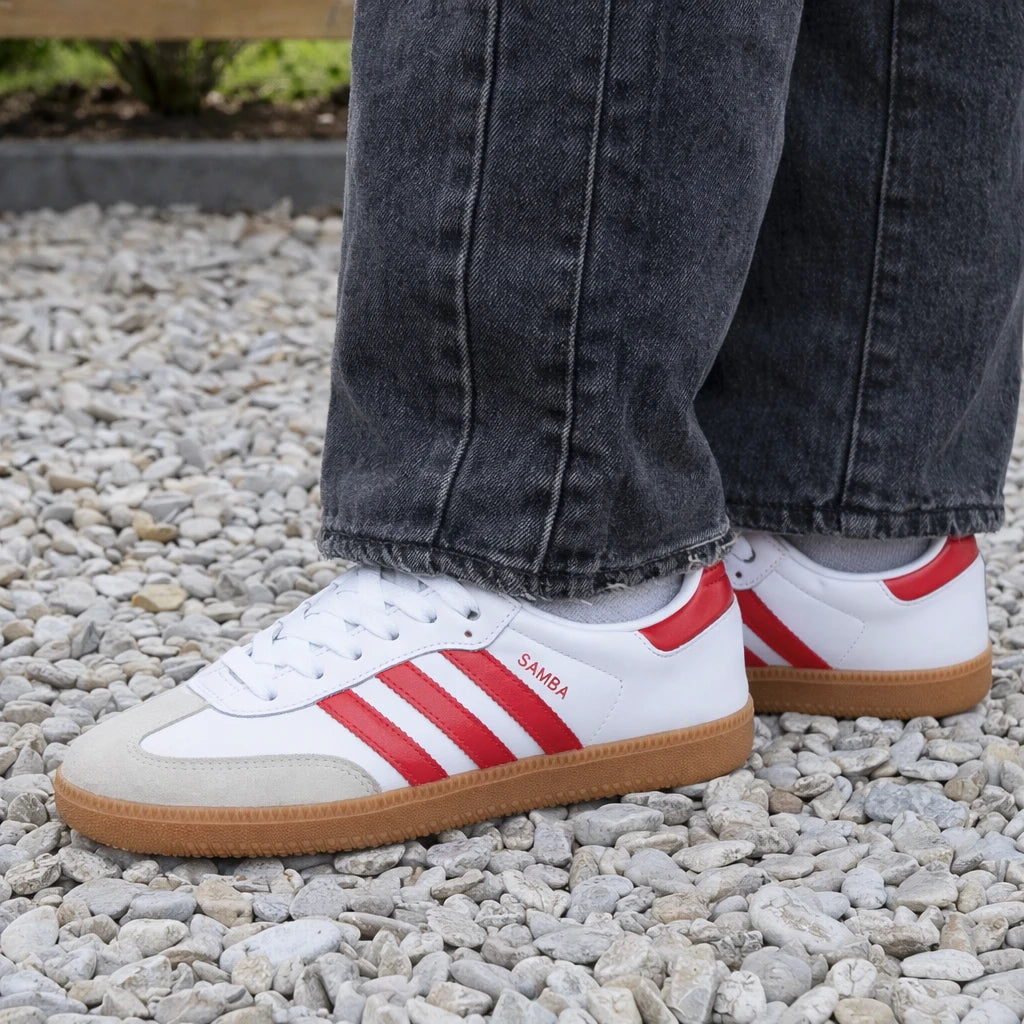 adidas Samba OG White Solar Red Gum (Women's)