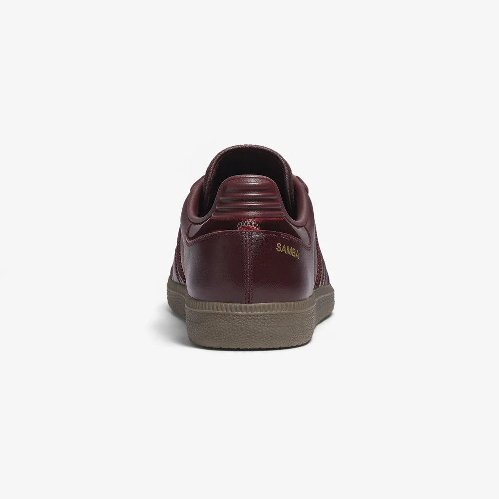 adidas Samba OG Maroon Gold Metallic (Women's)