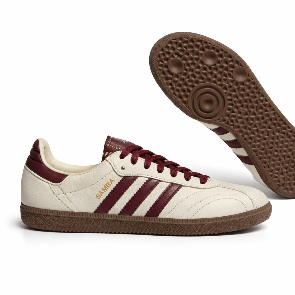 adidas Samba LT Cream White Maroon (Women's)