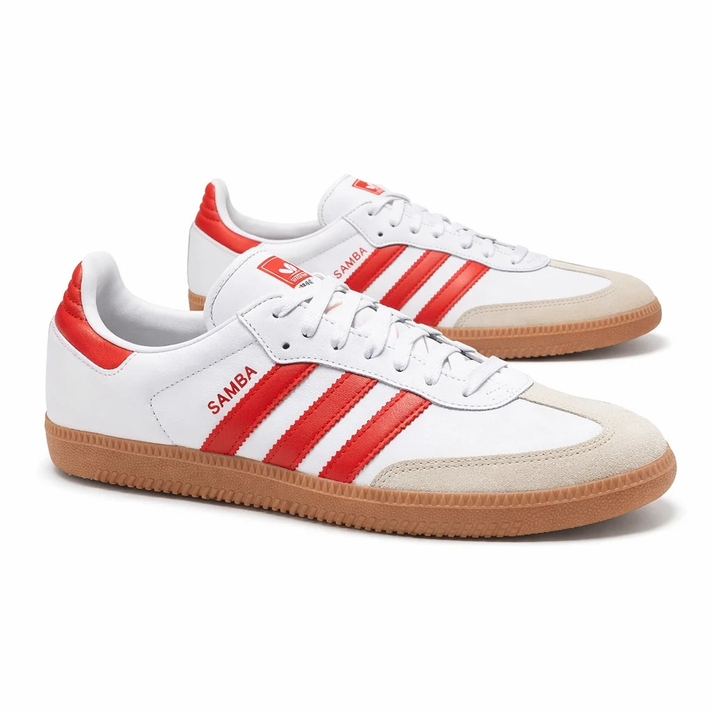 adidas Samba OG White Solar Red Gum (Women's)