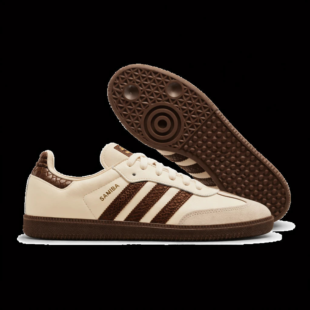 adidas Samba OG Cream Earth Strata Maroon (Women's)