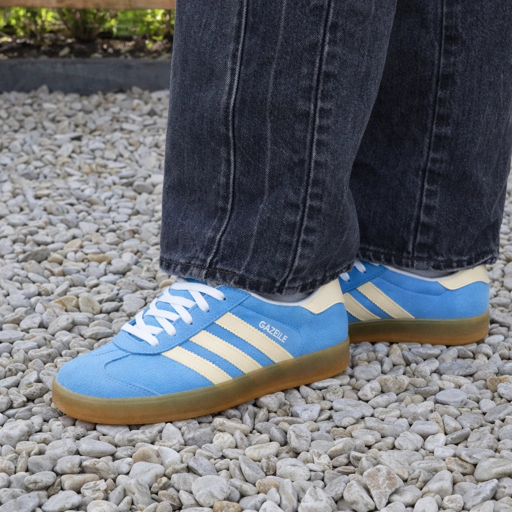 adidas Gazelle Indoor Semi Blue Burst Almost Yellow (Women's)