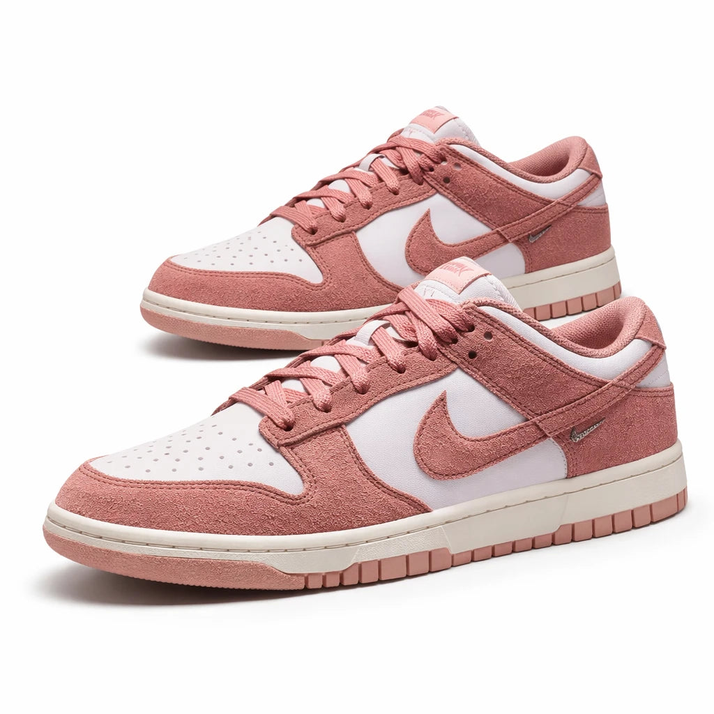 Nike Dunk Low Rose Whisper Gold Mini Swoosh (Women's)