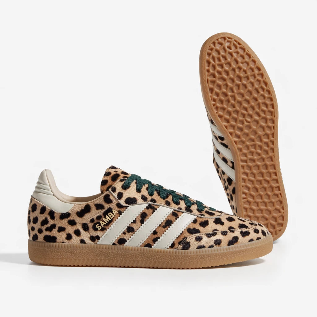 adidas Samba OG Leopard Magic Beige (Women's)