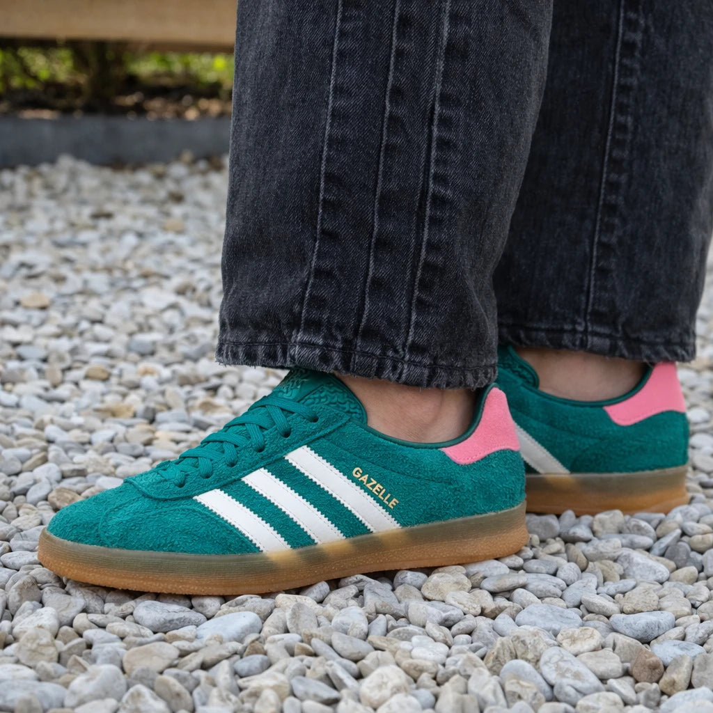 adidas Gazelle Indoor Collegiate Green Lucid Pink (Women's)
